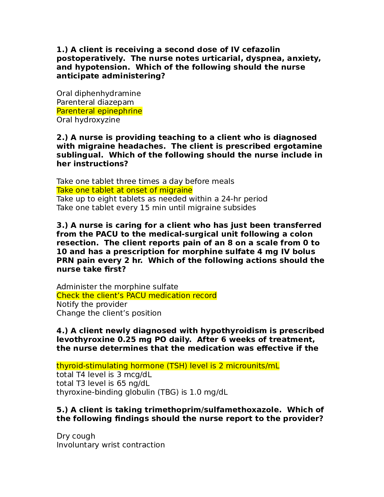 Preview image for ATI PHARMACOLOGY PROCTORED EXAM - STUDY GUIDE 2019